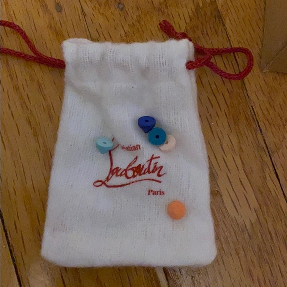 christian louboutin high top white colorful spikes - Picture 2 of 9